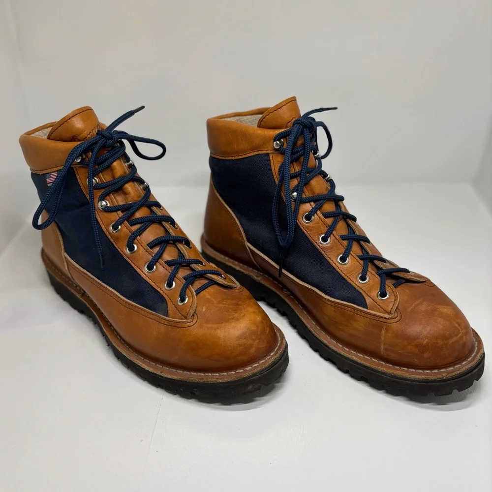 Danner Light Cascade Boots Men’s 10.5 EE USA Made Leather Canvas Hiking  31543